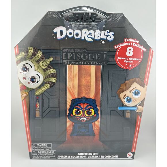 Star Wars Doorables Episode I Phantom Menace Collection Peek Exclusive 8 Figures - Picture 1 of 3